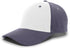 Pacific Headwear Brushed Cotton Twill Hook-And-Loop Adjustable Cap (101C), Color 'WhiteGraphiteGraphite'